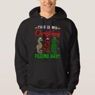 This Is My Christmas Pajama Seahorse Lover Santa H Hoodie