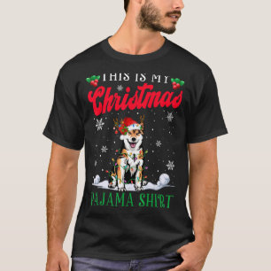 This Is My Christmas Pajama Shiba Inu Dog T-Shirt
