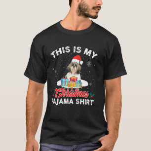 This Is My Christmas Pajama Shih Tzu Dog Mum Dad T-Shirt