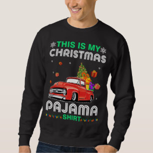 This Is My Christmas Pajama Shih Tzu Riding Red Tr Sweatshirt