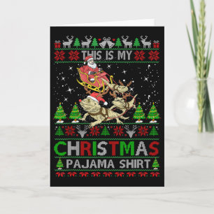 This Is My Christmas Pajama Shirt Bearded Dragon S Card