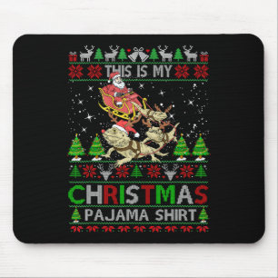 This Is My Christmas Pajama Shirt Bearded Dragon S Mouse Pad
