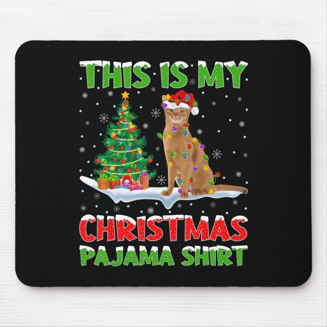 This Is My Christmas Pajama Shirt Christmas  Mouse Pad (Front)