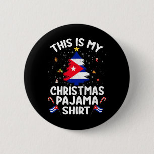 This Is My Christmas Pajama Shirt Cu Flag Tree Xma 6 Cm Round Badge