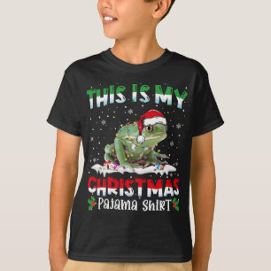 This Is My Christmas Pajama Shirt Cute Frog Animal