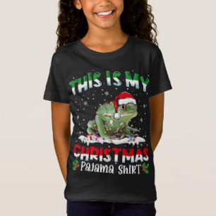 This Is My Christmas Pajama Shirt Cute Frog Animal