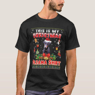 This Is My Christmas Pajama Shirt Doberman Pinsche