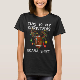 This Is My Christmas Pajama Shirt Football Christm