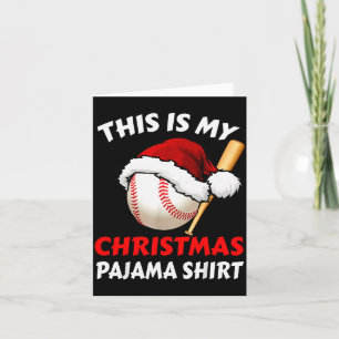 This Is My Christmas Pajama Shirt _ Funny Baseball Card