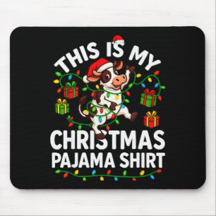 This Is My Christmas Pajama Shirt Funny Christmas  Mouse Pad