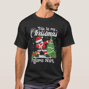 This Is My Christmas Pajama Shirt Funny Dabbing Sa