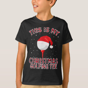 This Is My Christmas Pajama Shirt Funny Golf Tee G