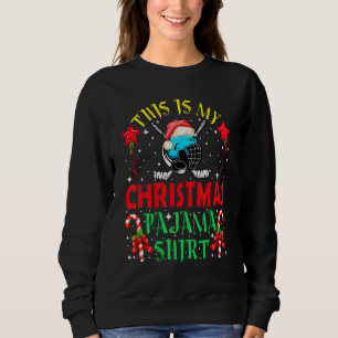 This Is My Christmas Pajama Shirt Funny Hockey San