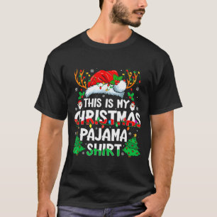 This Is My Christmas Pajama Shirt Funny Xmas Pjs M
