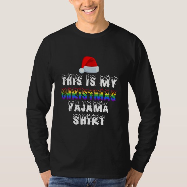 This Is My Christmas Pajama Shirt LGBT Gay (Front)