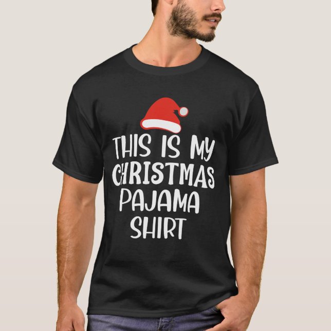 this is my christmas pajama shirt Pajamas Matching (Front)