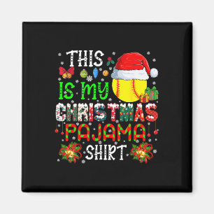 This Is My Christmas Pajama Shirt Santa Softll Ll  Magnet