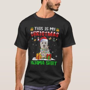 This Is My Christmas Pajama Shirt Westie Santa Hat