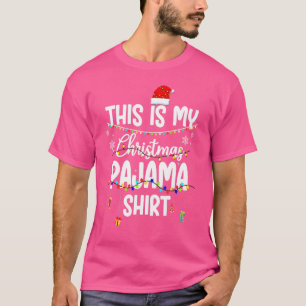 This Is My Christmas Pajama Shirt Xmas String Ligh
