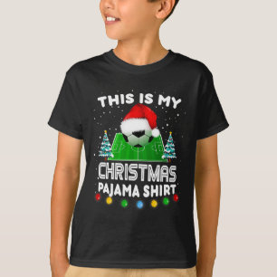 This Is My Christmas Pajama Shirts Soccer Santa Bo