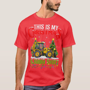 This Is My Christmas Pajama Snow Plough Christmas T-Shirt