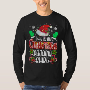 This is My Christmas Pajama Stocking Hat Santa Fam T-Shirt