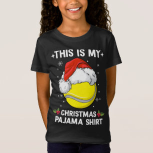 This Is My Christmas Pajama Tennis ball Christmas T-Shirt
