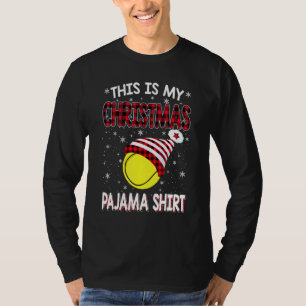 This Is My Christmas Pajama Tennis Christmas T-Shirt