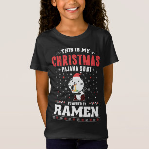 This Is My Christmas Pajama Tennis Santa Hat Snow  T-Shirt