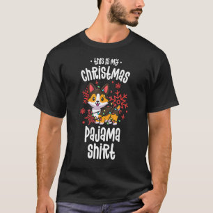 This Is My Christmas Pajama Tricolor Corgi Pjs Xm T-Shirt