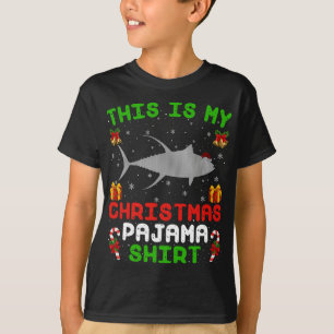 This Is My Christmas Pajama Ugly Bluefin Tuna Fish T-Shirt
