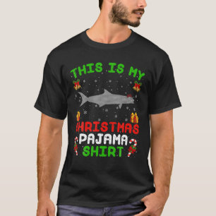 This Is My Christmas Pajama Ugly Cobia Fish Christ T-Shirt