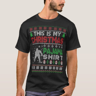 This is my christmas pajama Ugly Sweater Hockey Xm