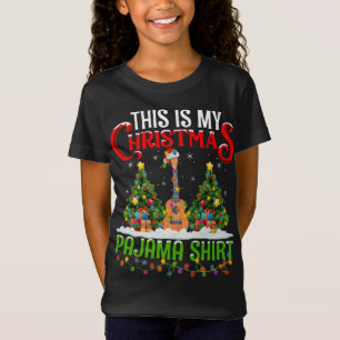 This Is My Christmas Pajama Ukulele Music Christma T-Shirt