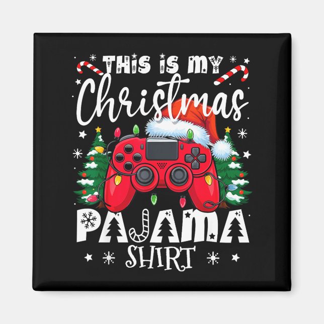 This Is My Christmas Pajama Video Game Gamer Boys  Magnet (Front)