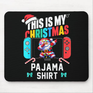 This Is My Christmas Pajama Video Game Gamer Boys Mouse Pad