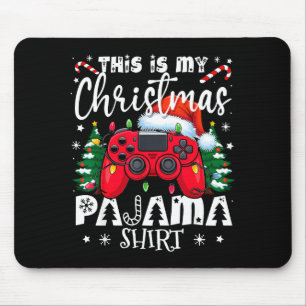 This Is My Christmas Pajama Video Game Gamer Boys Mouse Pad