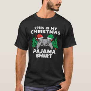 This Is My Christmas Pajama Video Games Boys Men X T-Shirt