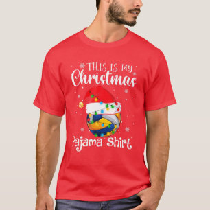 This Is My Christmas Pajama Volleyball Sport Lover T-Shirt