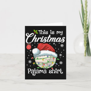 This Is My Christmas Pajama Volleyball Sport Xmas  Card