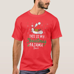 This Is My Christmas Pajama Xmas Cats Funny Holida T-Shirt