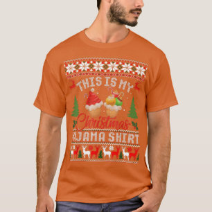 This Is My Christmas Pajama Xmas Cupcakes Baking T-Shirt