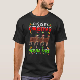This Is My Christmas Pajama Xmas Goat Squad T-Shirt