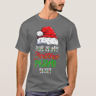 This Is My Christmas Pajama Xmas Lights Funny Holi T-Shirt