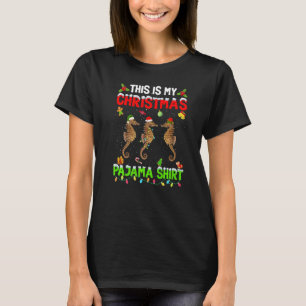 This Is My Christmas Pajama Xmas Seahorse Squad T-Shirt