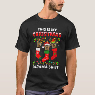 This Is My Christmas Pajama Yorkshire Terrier Dog T-Shirt