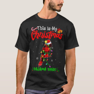 This Is My Christmas Parrot Pajama Buffalo Plaid T-Shirt