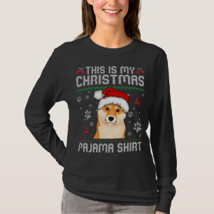 This Is My Christmas Shiba Inu Dog Pajama Merry Xm T-Shirt