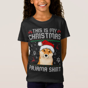 This Is My Christmas Shiba Inu Dog Pajama Merry Xm T-Shirt