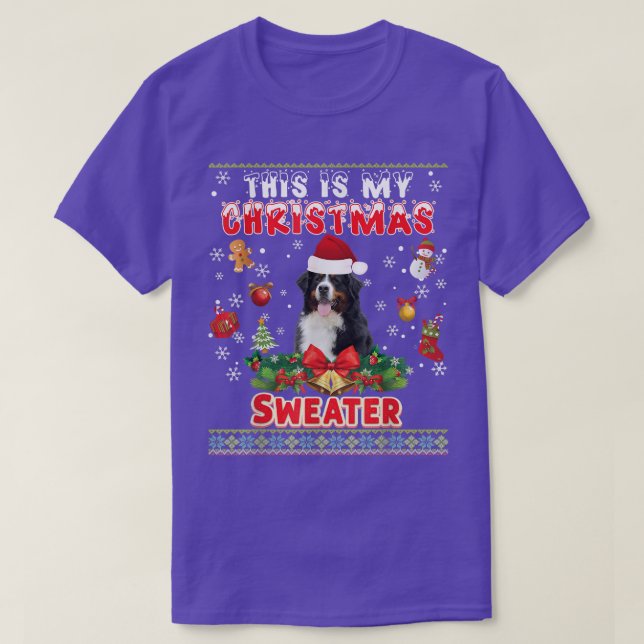 This Is My Christmas Sweater Bernese Mountain Dog  (Design Front)